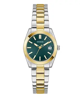 Женские двухцветные часы с датой, 32 мм Guess, 2-tone 23513201 | 2-tone