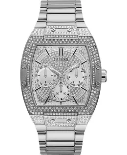 Мужские часы с браслетом из нержавеющей стали 43x51 мм Guess, silver 10787300 | silver