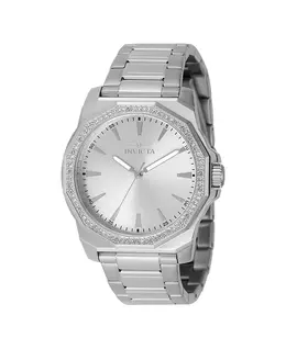 Мужские кварцевые часы Speedway 49104 с тремя стрелками и серебристым циферблатом Invicta, silver 23869093 | silver