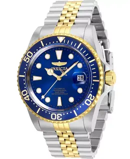 Мужские 30093 профессиональные дайверские автоматические часы с тремя стрелками и синим циферблатом Invicta, silver 24561050 | silver