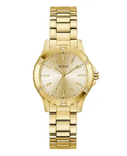 Женские аналоговые часы золотистого цвета, 35 мм Guess, gold-tone 23513207 | gold-tone