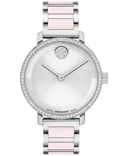 Женские часы Bold Evolution 2.0 из нержавеющей стали с кварцевым механизмом и керамическим покрытием, 34 мм Movado, two-tone 23786075 | two-tone