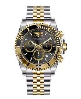 Мужские кварцевые часы-хронограф Pro Diver 49837 с черным циферблатом Invicta, silver 24609468 | silver