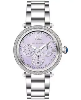 Женские кварцевые часы VH63 с циферблатом светло-фиолетового цвета, 49814 Bolt Invicta, silver 24904003 | silver