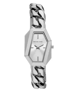 Женские часы Suri с двумя стрелками из нержавеющей стали серебристого цвета, 24 x 33 мм Michael Kors, silver-tone 20603350 | silver-tone
