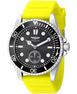 Мужские кварцевые часы Pro Diver 49339 с двумя стрелками и угольным циферблатом Invicta, yellow 24527586 | yellow