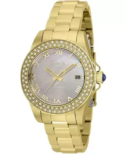 Женские кварцевые часы Angel 36073 с тремя стрелками и белым циферблатом Invicta, white 19503880 | white