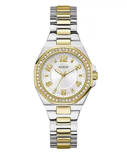 Женские аналоговые двухцветные часы из нержавеющей стали, 34 мм Guess, two-tone 21354692 | two-tone