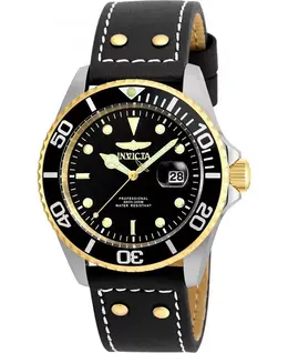 Мужские кварцевые часы Pro Diver 22074 с тремя стрелками и черным циферблатом Invicta, black 23920134 | black