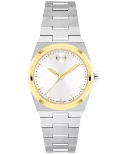 Женские часы Bold Quest Swiss Quartz из двухцветной нержавеющей стали, 28 мм Movado, silver-tone 23353374 | silver-tone