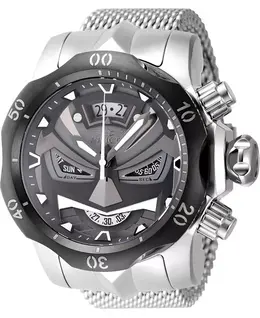 Мужские кварцевые многофункциональные часы Venom 48169, черный цвет, циферблат из оружейной стали Invicta, silver 23688908 | silver