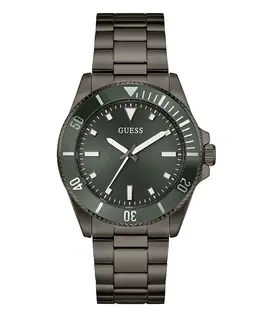 Мужские аналоговые часы из оружейной стали, 41 мм Guess, gunmetal 23513223 | gunmetal