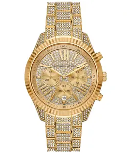 Женские часы Lexington Chronograph из нержавеющей стали золотистого оттенка, 42 мм Michael Kors, gold-tone 24043276 | gold-tone