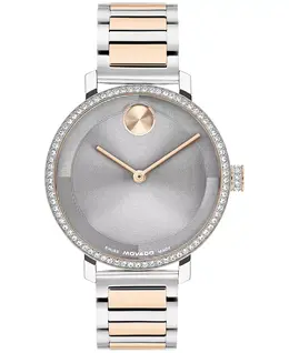 Женские часы Bold Evolution 2.0 из стали с кварцевым механизмом, корпус из розового золота, 34 мм Movado, two-tone 23786069 | two-tone