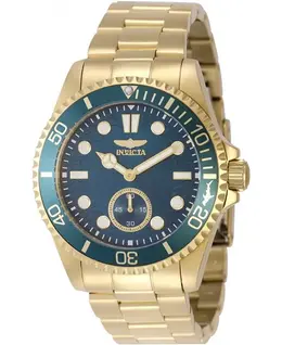 Мужские кварцевые часы Pro Diver VD78 49427 с синим циферблатом Invicta, gold 24916406 | gold
