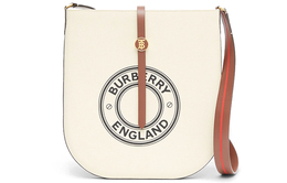 Сумка через плечо Anne из холста и кожи натурального цвета Burberry 80268851