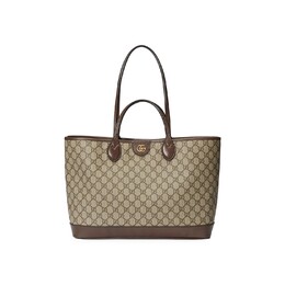 Сумка-тоут Gucci Ophidia среднего размера, Бежевый/Черное дерево 739730 k9gsg 8358 | beige/ebony