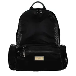 Dolce & Gabbana Black Nylon Backpack do15425390018825bt