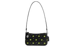 Сумка через плечо из телячьей кожи Penny, черная Coach cn615-lhblc