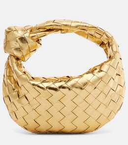 Сумка-тоут Jodie Intrecciato из металлизированной кожи Bottega Veneta, Gold M Brass p01110081 | gold m brass