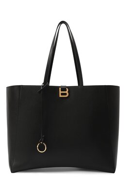 Balenciaga: Чёрная сумка  Hourglass