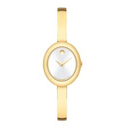 Movado Museum Quartz White Dial Ladies Watch 608072