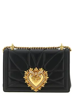 Dolce & Gabbana-Devotion Bag Borse A Tracolla Nero-Donna 53055089508692