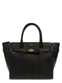 Mulberry-Small Zipped Bayswater Tote Nero-Donna 53055213863252