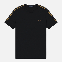 Fred Perry: Чёрная футболка  Ringer