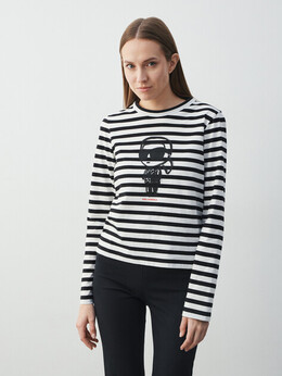 Karl Lagerfeld: Чёрная футболка 