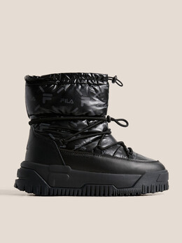 Fila: Чёрные ботинки 