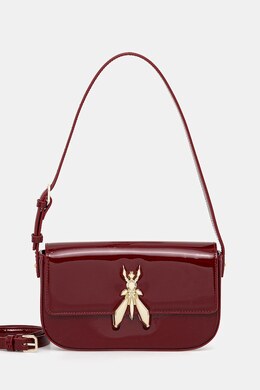 Кожаная сумка Patrizia Pepe, бордовый 8b0231.l125 | bordowy