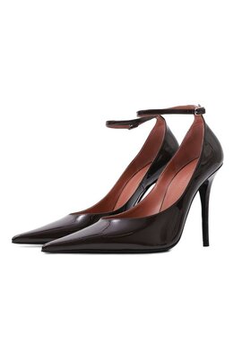 Amina Muaddi: Коричневые туфли 