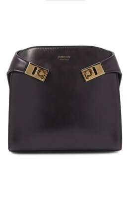 Ferragamo: Чёрная поясная сумка 