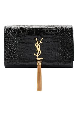 Saint Laurent: Чёрная сумка  Monogram