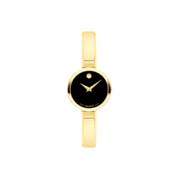 Movado Moda Quartz Black Dial Ladies Watch 0608013