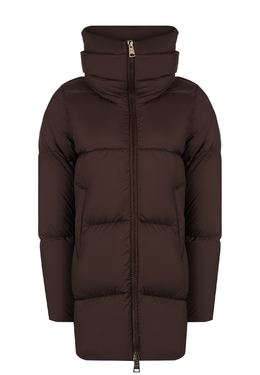 HERNO: Коричневый пуховик 