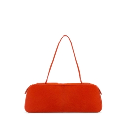 Khaite Orange Calf Hair Simona Shoulder Bag h2040760-712 persimmon