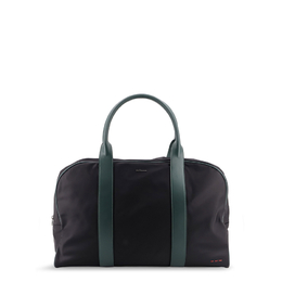 Kiton Nylon Travel Bag uba0124n0127202nero verde petrolio