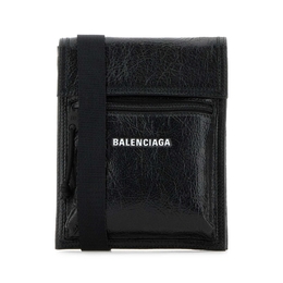 Balenciaga Black Leather Explorer Crossbody Bag 6559821vg7x_1090
