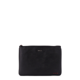 Kiton Nylon Clutch Bag With Iconic Logo Embroidery uba0046n0126901nero