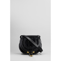 Chloe Marcie Shoulder Bag In Black Leather chc24ws680o24001