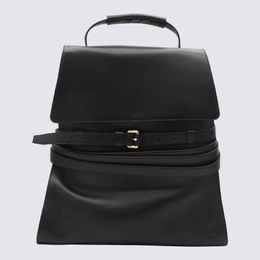 Moschino Black Leather Backpack md4013pp0nff0_000