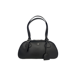 Courreges Friday Medium Leather Bag 325gsa191cr0065 9999 black