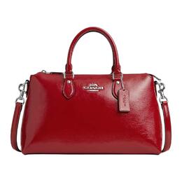 Кожаная сумка через плечо, поясная сумка, дамская сумочка Tubas красный Coach cv942-svrd
