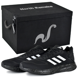 Adidas Дюрамо 10 амортизирующие легкие низкие беговые кроссовки мужские черно-белые с подарочной коробкой размер 6, цвет Black White-Gift Box Included 6 gw8336(team679-星芒跃动s-box) | black white-gift box included 6