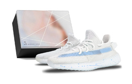 Adidas Yeezy Boost 350 V2 Low Top повседневные кроссовки унисекс белый - белый (с коробкой), цвет White (Box) hq6316(team372-蓝色星海s-box） | white (box)