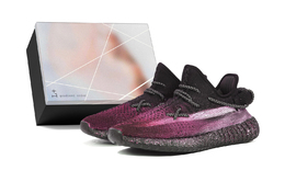 Adidas Иези Буст 350 В2 противоскользящие низкие повседневные кроссовки унисекс черно-розовые, цвет Black Pink (Box) hq4540(team372-粉色星海2s-box） | black pink (box)