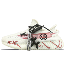 Adidas Yeezy Boost 350 V2 повседневные кроссовки унисекс низкие бело-красные, цвет White Red hq6316(team478-猩红信标) | white red