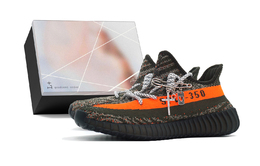 Adidas Изи Буст 350 В2 устойчивые к истиранию низкие кеды унисекс серо-оранжевые, цвет Gray Orange (Box) hq7045(team1271-椰子哥特s-box） | gray orange (box)